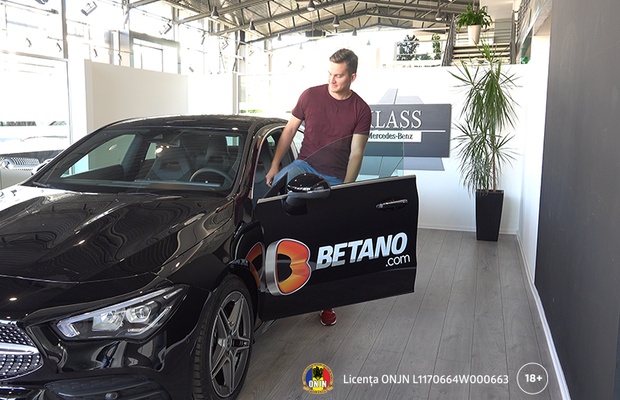 Mercedesul CLA Coupe oferit de Betano a ajuns la noul proprietar!