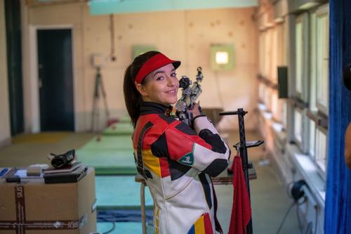 Laura Ilie în sala Dinamo. FOTO: Raed Krishan