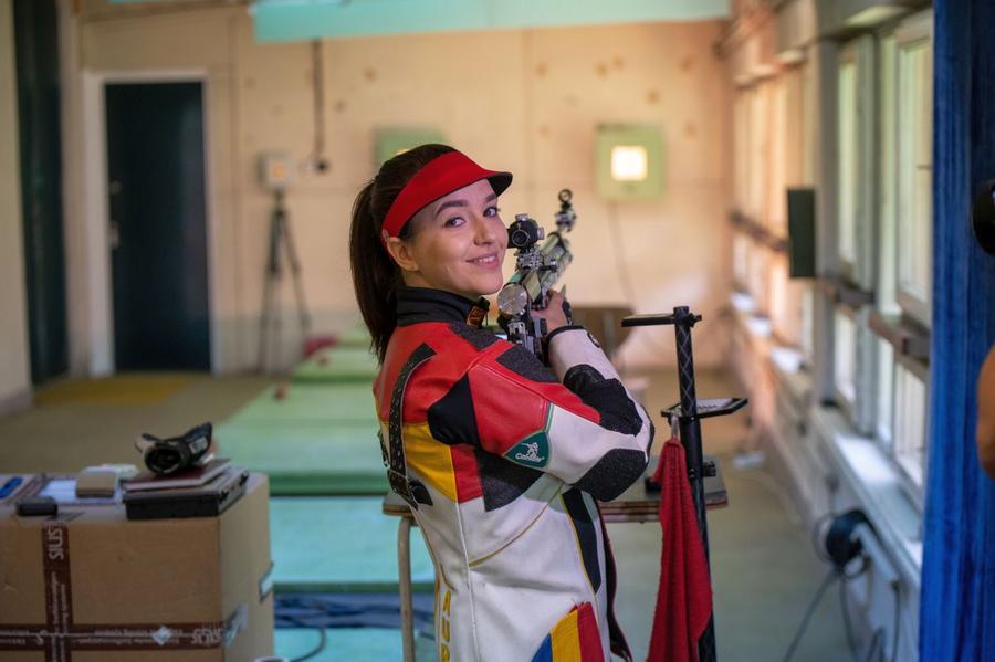 Laura Ilie și zâmbetul său fotogenic în sala Dinamo. FOTO: Raed Krishan Laura Ilie, una dintre speranțele României pentru o medalie la Tokyo: „Au fost momente în care îmi venea să spun «stop»”