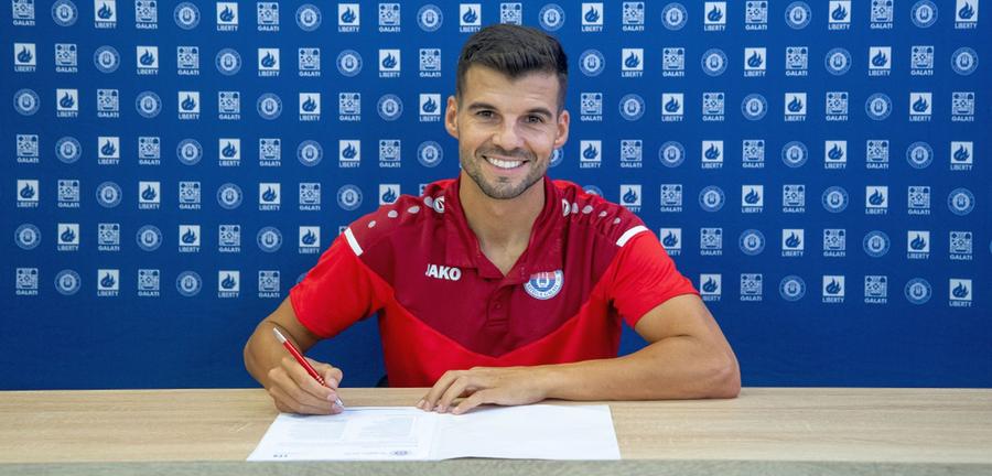 Frederic Maciel a semnat cu Oțelul Galați. Foto: ascotelul.ro Oțelul Galați, activă pe piața transferurilor » Moldovenii au adus un mijlocaș portughez și au anunțat despărțirea de un fotbalist