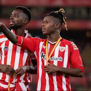 Nico Williams, alături de fratele său Inaki, cu medalia de câștigător al Cupei Regelui Spaniei / Foto: Instagram