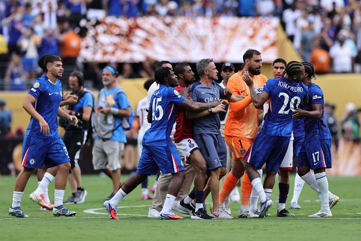 Fight Club după Chelsea - PSG. foto: Imago