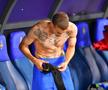 Juri Cisotti și-a dezvăluit tatuajele de pe corp înainte să joace în meciul cu Hermannstadt. Foto: Cristi Preda (GSP.RO)
