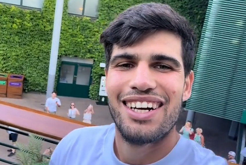 Carlos Alcaraz, apariție inedită pe străzile din Londra înaintea finalei Wimbledon. Foto: Captură