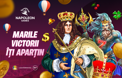 Cel mai nou casino online din România, Napoleon Games, te așteaptă cu o selecție imperială de jocuri