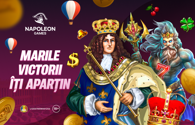 Cel mai nou casino online din România, Napoleon Games, te așteaptă cu o selecție imperială de jocuri