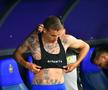 Juri Cisotti și-a dezvăluit tatuajele de pe corp înainte să joace în meciul cu Hermannstadt. Foto: Cristi Preda (GSP.RO)