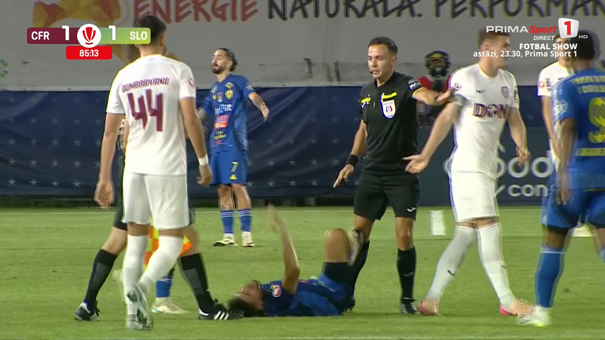 Vești despre Andrei Dorobanțu după accidentarea din meciul cu CFR Cluj: „Poate călca în pământ”