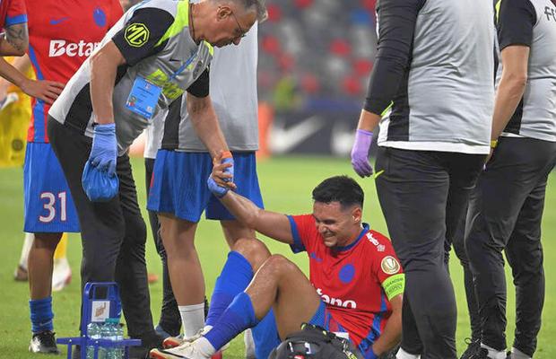 Alertă la FCSB! Adrian Șut s-a accidentat și a rămas întins pe teren după meciul cu Hermannstadt