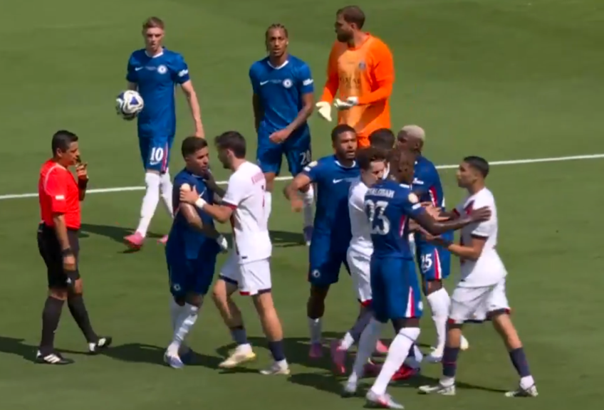 Un conflict a avut loc pe teren imediat după primul gol marcat de Cole Palmer (23 de ani) în Chelsea - PSG, finala de la Campionatul Mondial al Cluburilor.