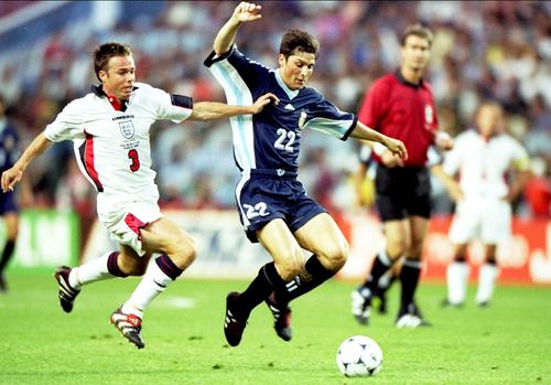 Javier Zanetti și David Beckham nu au fost adversari doar cu naționalele Argentinei și Angliei. Mijlocașul lui Manchester United l-a înfruntat pe căpitanul interist și în derby-ul cu AC Milan din ianuarie 2010 / Foto: GettyImages