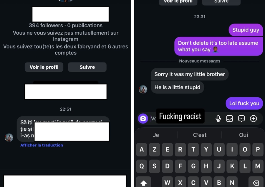 Imaginile publicate de Macalou pe Instagram Amenințare rasistă oribilă primită de Macalou, după penalty-ul ratat în Supercupa României