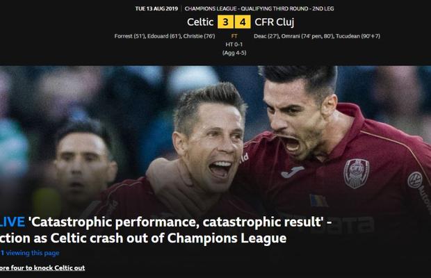 CELTIC - CFR CLUJ 3-4 // „CATASTROFAL!” » Jurnaliștii britanici uluiți de eliminarea lui Celtic din Liga Campionilor