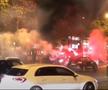 Mii de suporteri au sfidat orice măsură de precauție împotriva noului coronavirus, au aprins țorte și au cântat până în zorii zilei.
