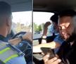 Imagini halucinante! Polițiști români, bătaia de joc a interlopilor chiar în mașina Poliției: „Fă stânga acolo, boss!”