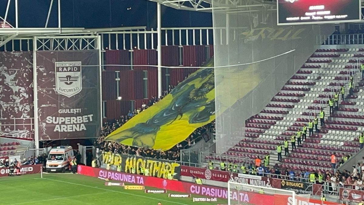 Scenografii și atmosferă la Rapid - Petrolul