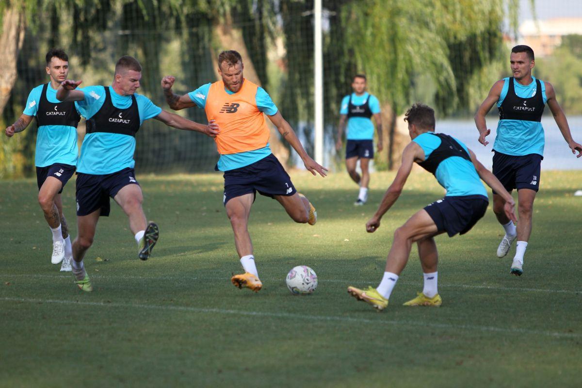 Dinamo Kiev s-a pregătit la baza Rapidului înainte de meciul cu Aris Salonic, din Giulești