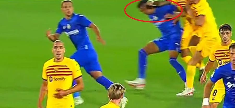 Final dramatic în Getafe - Barcelona, după 106 minute de joc! 3 cartonașe roșii și o fază incendiară în prelungiri, când VAR le-a refuzat catalanilor un penalty