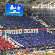 Scenografia fanilor celor de la FCSB pentru meciul cu Sparta Praga de pe Ghencea / Foto: Cristi Preda