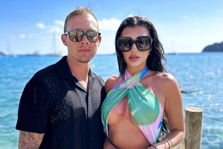 Lukas Droppa (35 de ani), alături de soția sa, Sonka. Foto: Instagram Cehul cu peste 100 de meciuri în Superliga, mesaj pentru Sparta Praga: „FCSB trebuie luată în serios!” » Cum îl descrie pe Gigi Becali: „Există o glumă în România”