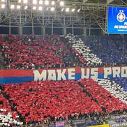 Scenografia fanilor celor de la FCSB pentru meciul cu Sparta Praga de pe Ghencea / Foto: Cristi Preda