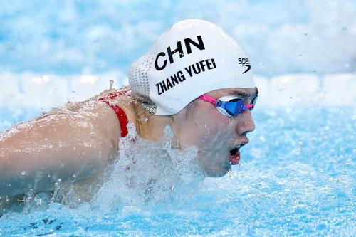 Zhang Yufei (China), una dintre înotătoarele suspecte de dopaj, aici la Jocurile Olimpice de la Paris 2024 Foto: Getty Images
