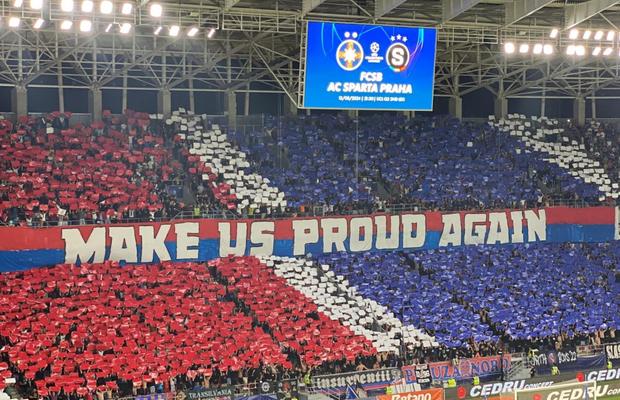 Fanii celor de la FCSB au început să plece din Ghencea înaintea pauzei, după ce le ceruseră jucătorilor să-i facă mândri + Cehii, scandări rasiste