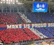 Coregrafia fanilor celor de la FCSB pentru meciul cu Sparta Praga de pe Ghencea / Foto: Cristi Preda