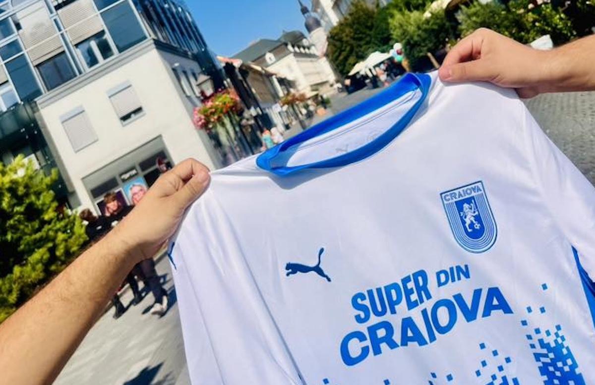 Schimbare în echipamentul Universității Craiova pentru meciul cu Spartak Trnava