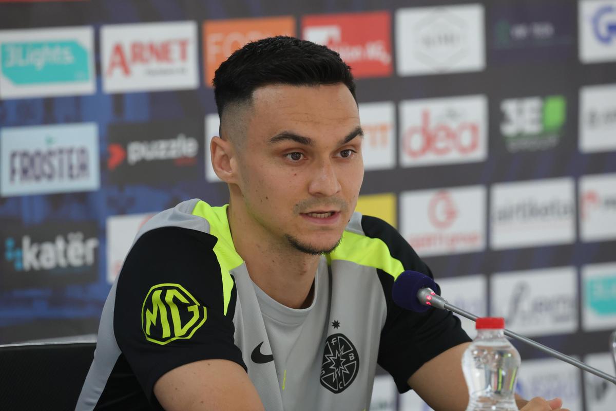 Conferința lui Charalambous și Adrian Șut înainte de Drita - FCSB