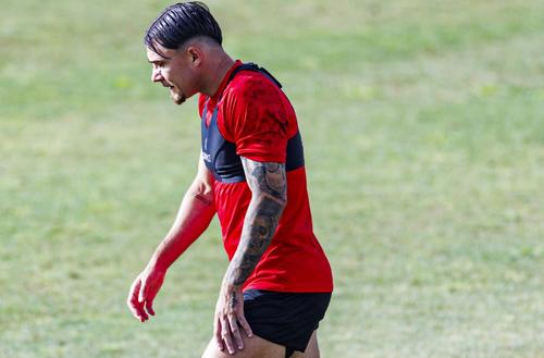 Andrei Rațiu, la unul dintre antrenamentele cu Rayo Vallecano de săptămâna trecută / Foto: Imago