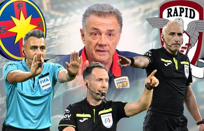 Clasamentul greșelilor mari de arbitraj din primele 5 etape: FCSB și Rapid, câte 4 decizii CONTRA! + Echipa cea mai favorizată de la „centru”: „Nu tot ce spune «Gyros» Vassaras e adevărat!”