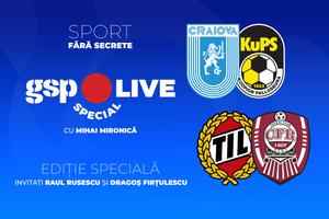 Universitatea Craiova - KuPS și Tromso - CFR Cluj, meciurile echipelor românești în cupele europene » Comentăm la GSP Live Special