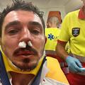 Dragoș Huiban a ajuns de pe teren direct la spital