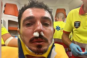 Ajuns direct la spital, după o lovitură teribilă, Dragoș Huiban a fost șocat de reacția arbitrului: „Știți ce mi-a spus?!”