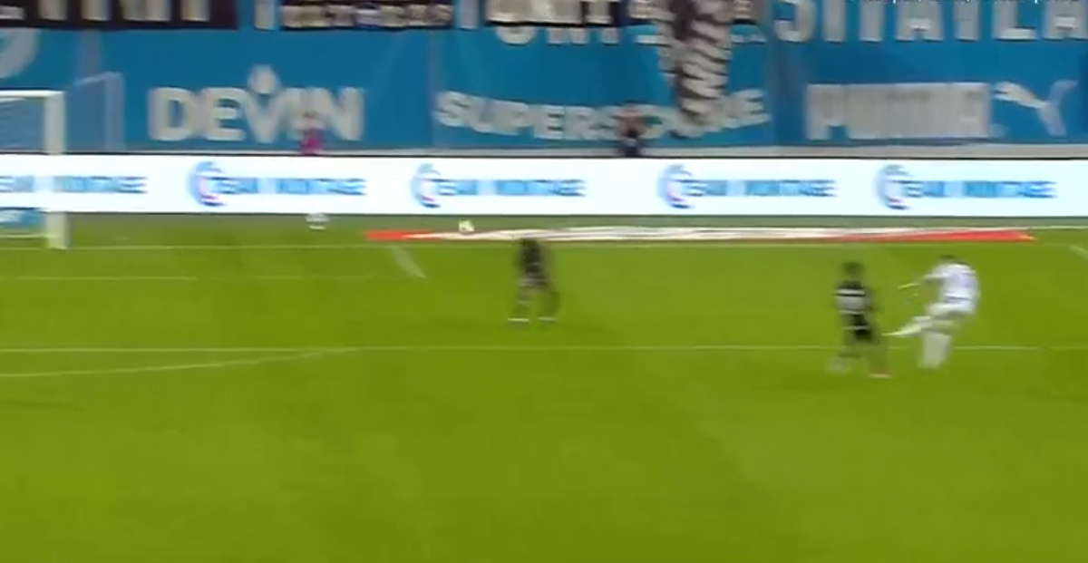 Carlos Mora, gol senzațional în Universitatea Craiova - KuPS
