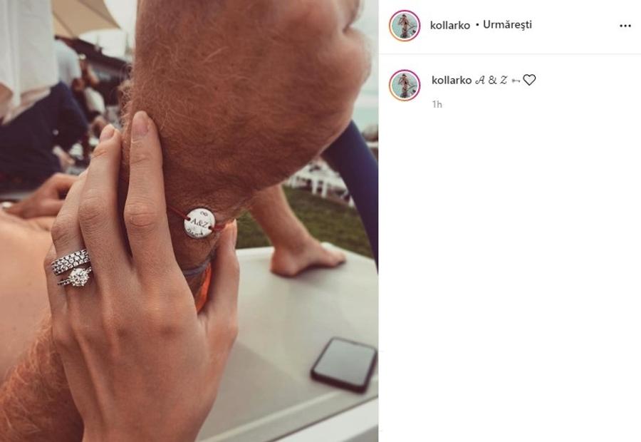 Fotografia postată de Zuzana, de la piscină, cu ea și Nemec DINAMO. Adam Nemec, în ofsaid » Imaginea cu care Zuzana l-a dat de gol