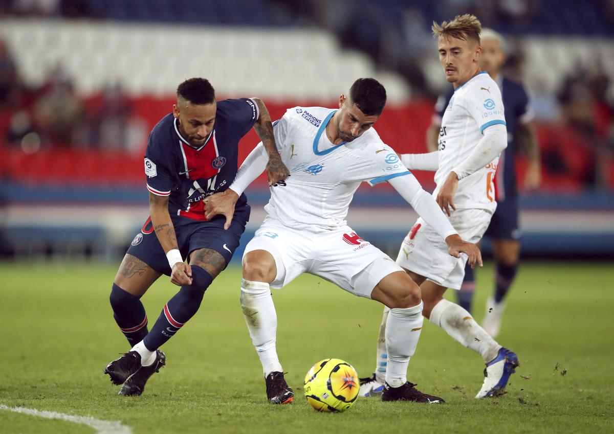 FOTO Pumni în PSG - Marseille! Neymar, eliminat! 5 cartonașe roșii și 10 minute de prelungire într-un final nebun