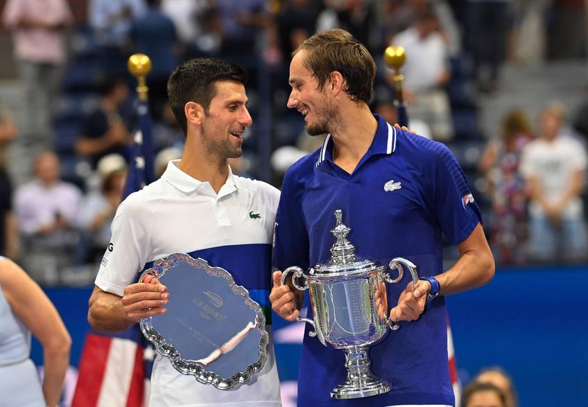 Daniil Medvedev și Novak Djokovic
Foto: Imago