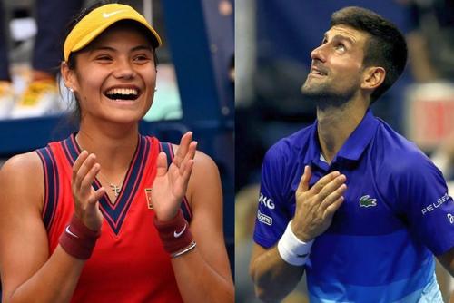 Emma Răducanu și Novak Djokovic / Sursă foto: Imago Images