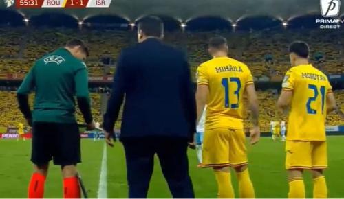 Valentin Mihăilă și Olimpiu Moruțan, principale schimbări făcute de selecționerul Edward Ioedănescu în preliminariile Euro 2024 / captură video