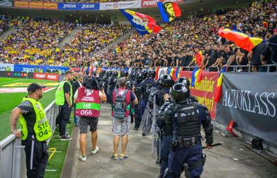 Jandarmeria acuză FRF după România - Kosovo: „Răspunderea aparține organizatorului” + 458 dintre fani care au provocat incidente au fost identificați