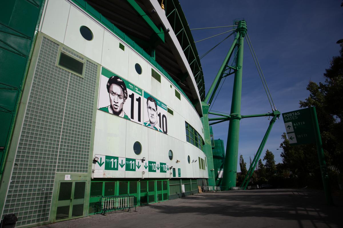 Imagini de la stadionul José Alvalade din Lisabona