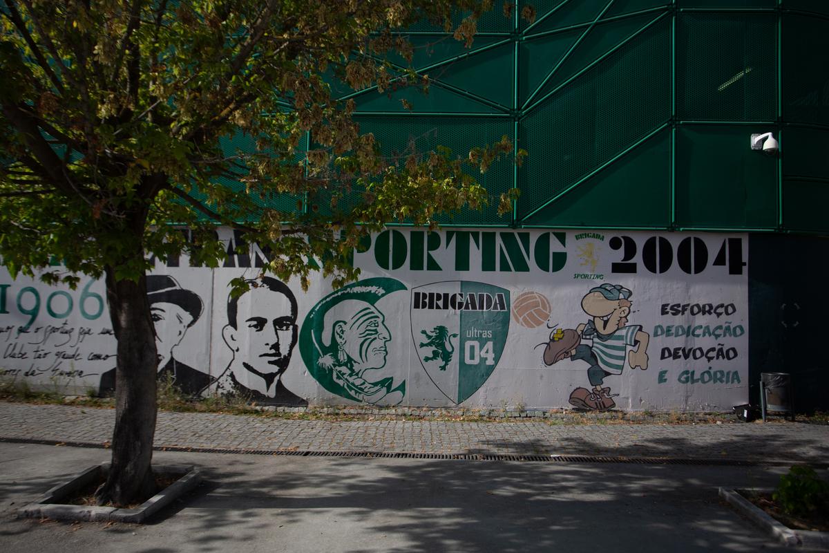 Imagini de la stadionul José Alvalade din Lisabona
