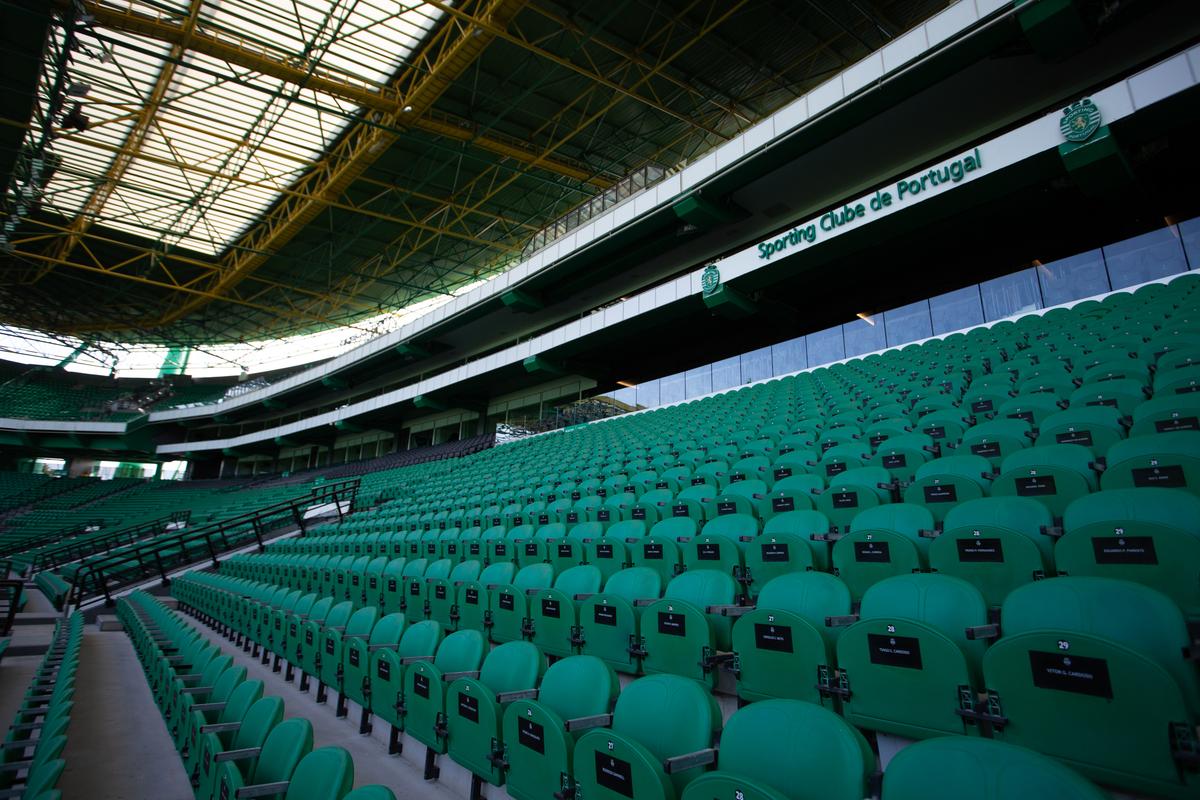 Imagini de la stadionul José Alvalade din Lisabona