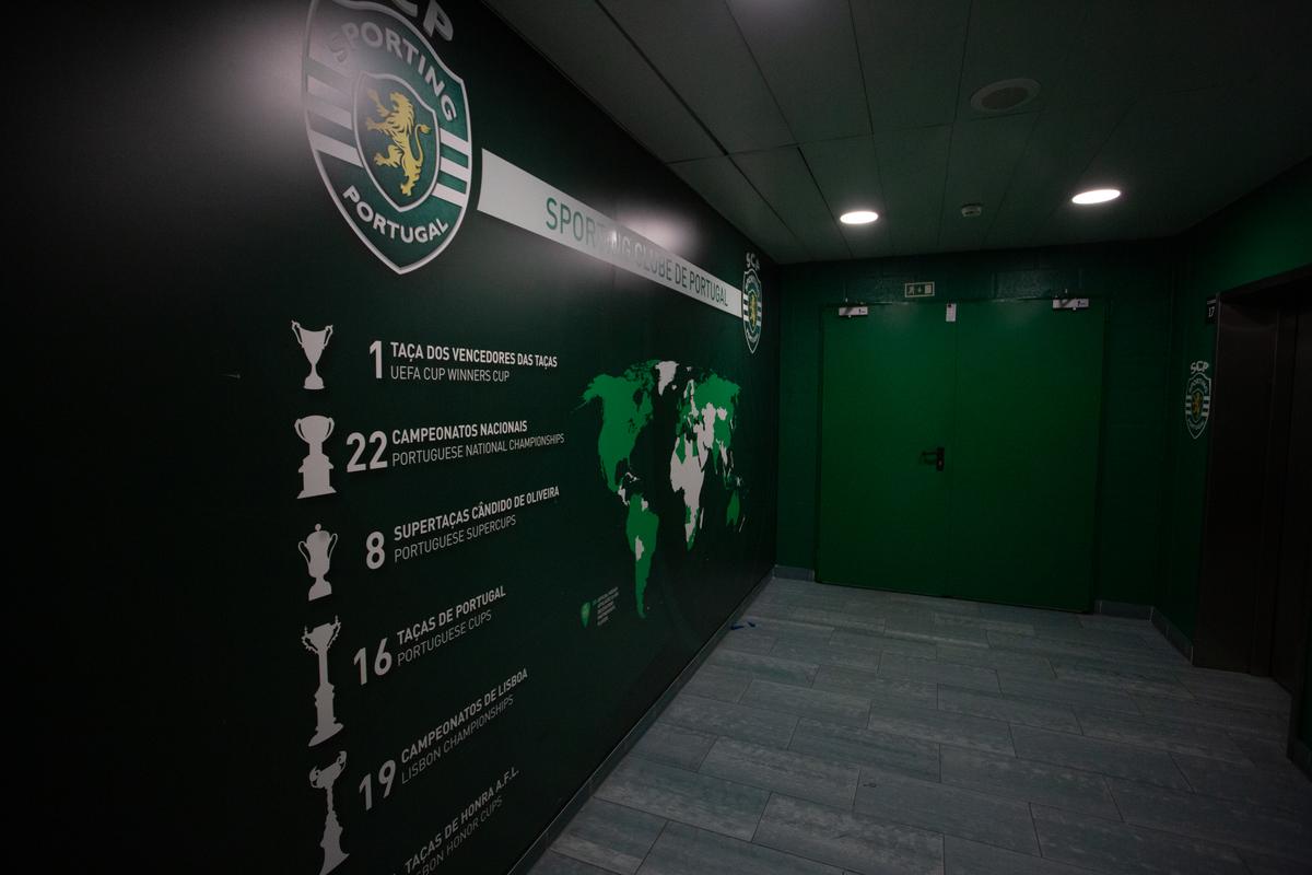Imagini de la stadionul José Alvalade din Lisabona