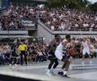 Fanii lui Partizan Belgrad nu se dezmint: torțe și atmosferă incredibilă în timpul unui meci disputat în aer liber, pe Stadionul Tasmajdan