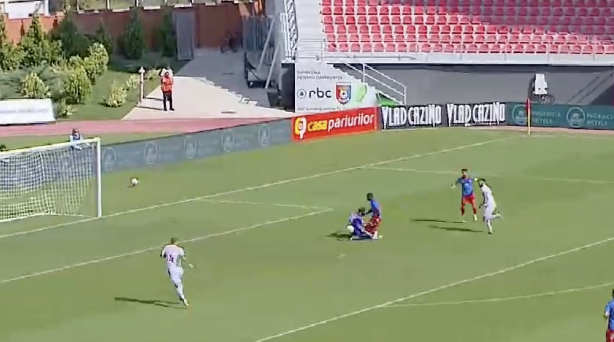 Gafă de cascadorii râsului în Liga 2 » Cum s-a deschis scorul în Chindia - Șelimbăr