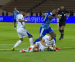 Mihai Lixandru a comis un penalty în duelul cu echipa lui Alexandre Lacazette // foto: captură X @thmanyahsports