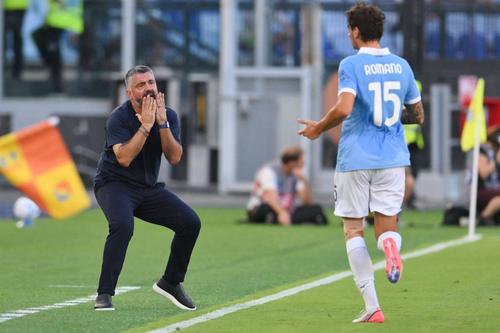 Gennaro Gattuso le reproșează jucătorilor lui Lazio căderea din a doua repriză cu Milan / Foto: Imago